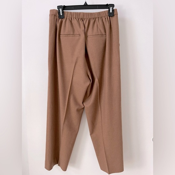 Vince Wool Blend Brushed Mid Rise Easy Pull-On Pant in Dark Beach Corpcore - Picture 7 of 14